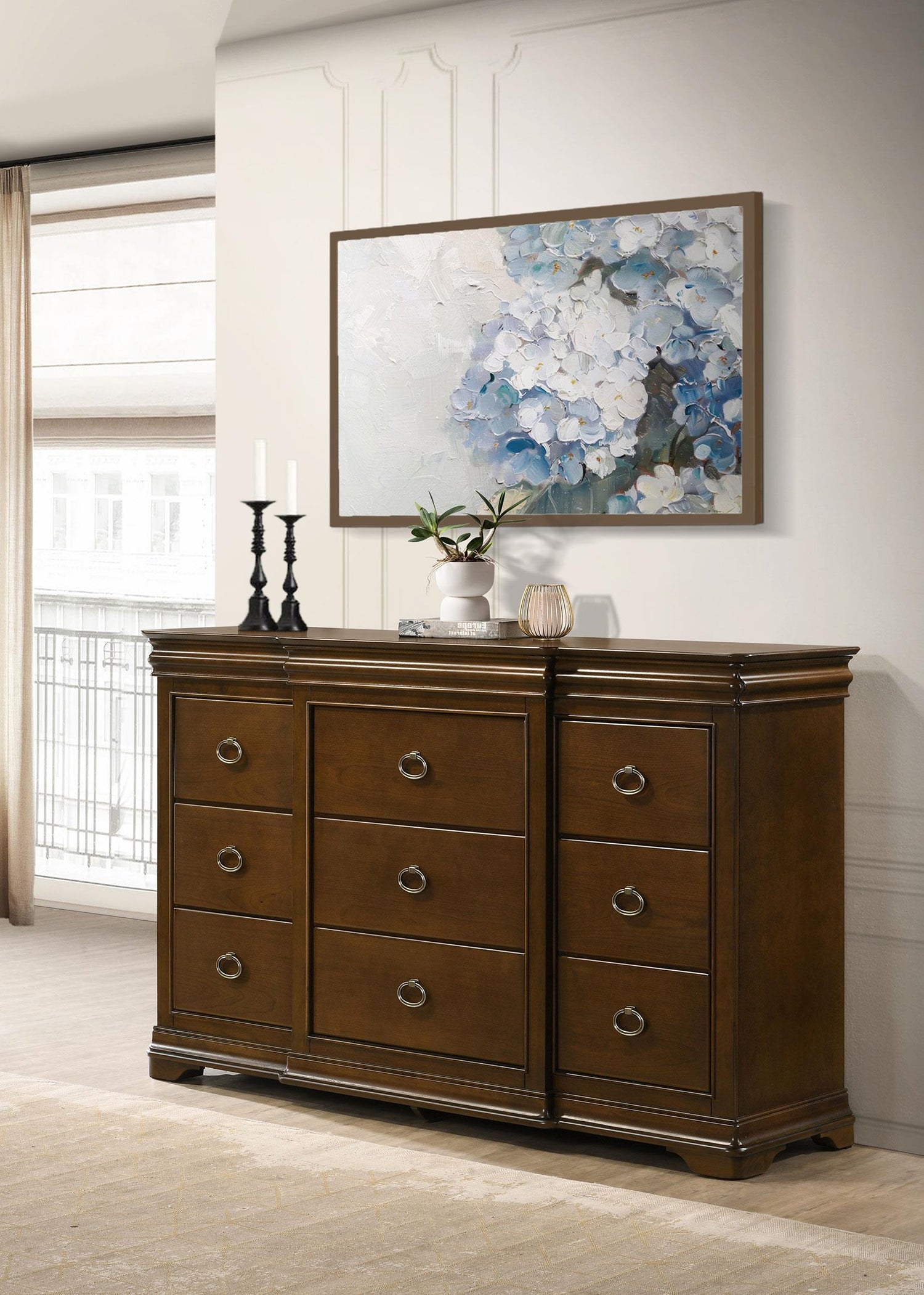 Garland 11-drawer Bedroom Dresser Cabinet Brown Cherry - 205303