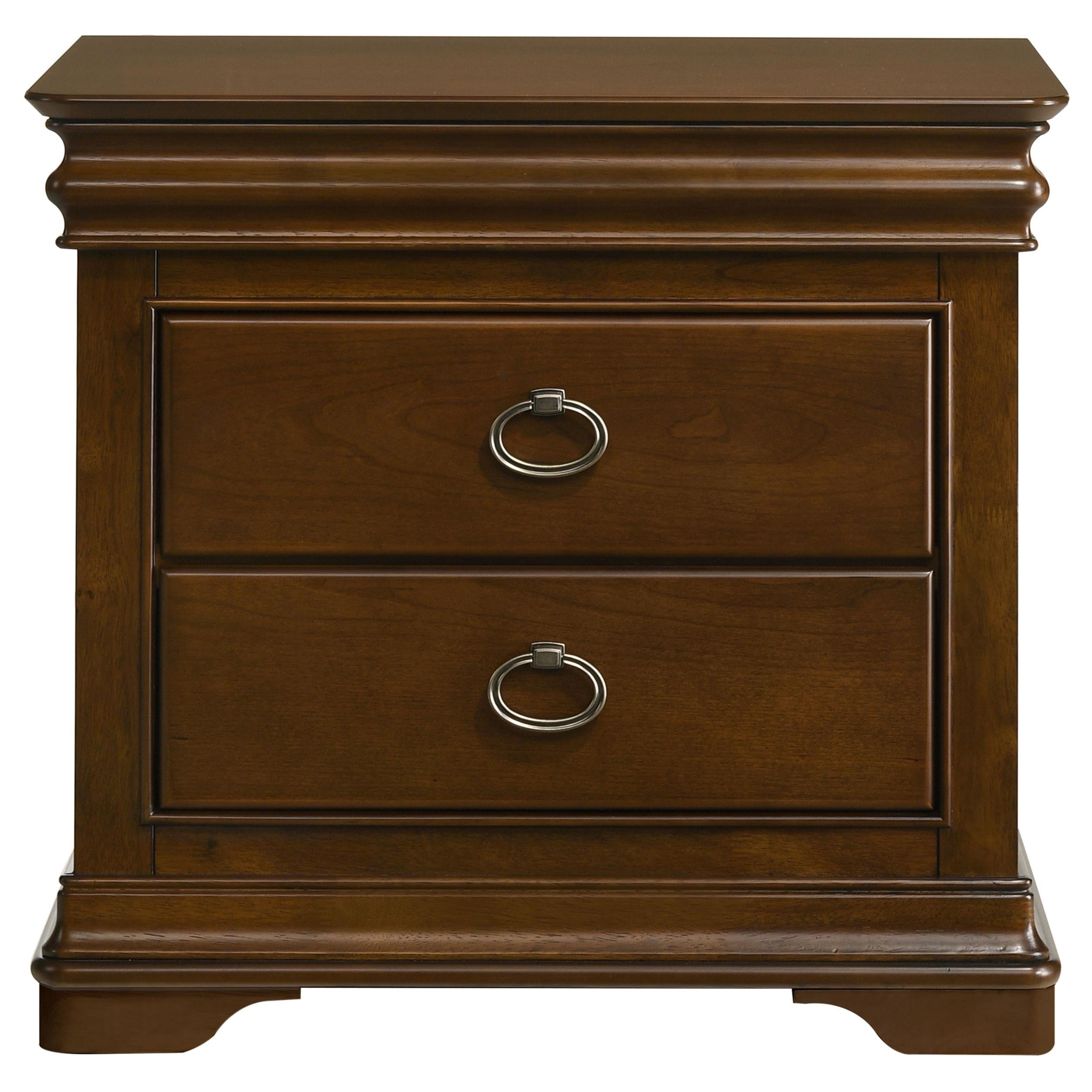 Garland 3-drawer Nightstand Bedside Table Brown Cherry - 205302