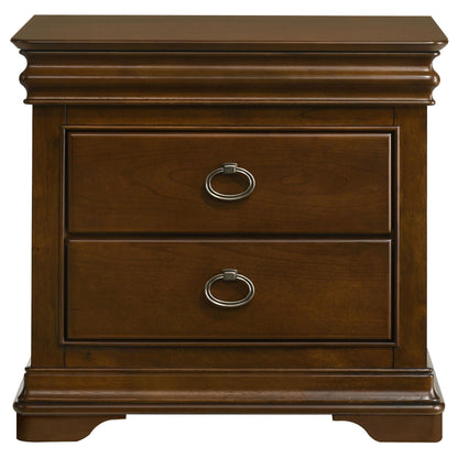 Garland 3-drawer Nightstand Bedside Table Brown Cherry - 205302
