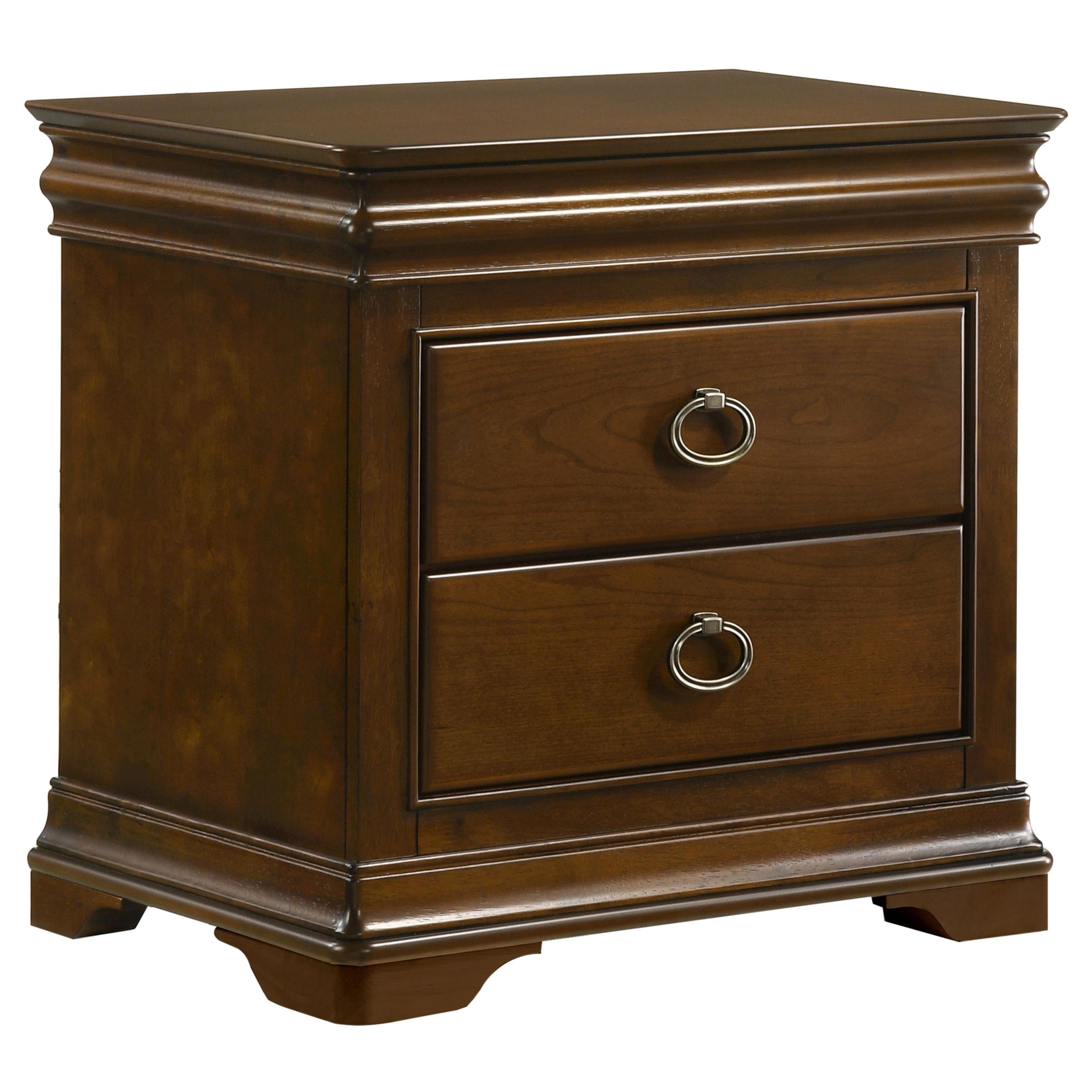 Garland 4-piece Eastern King Bedroom Set Brown Cherry - 205301KE-S4