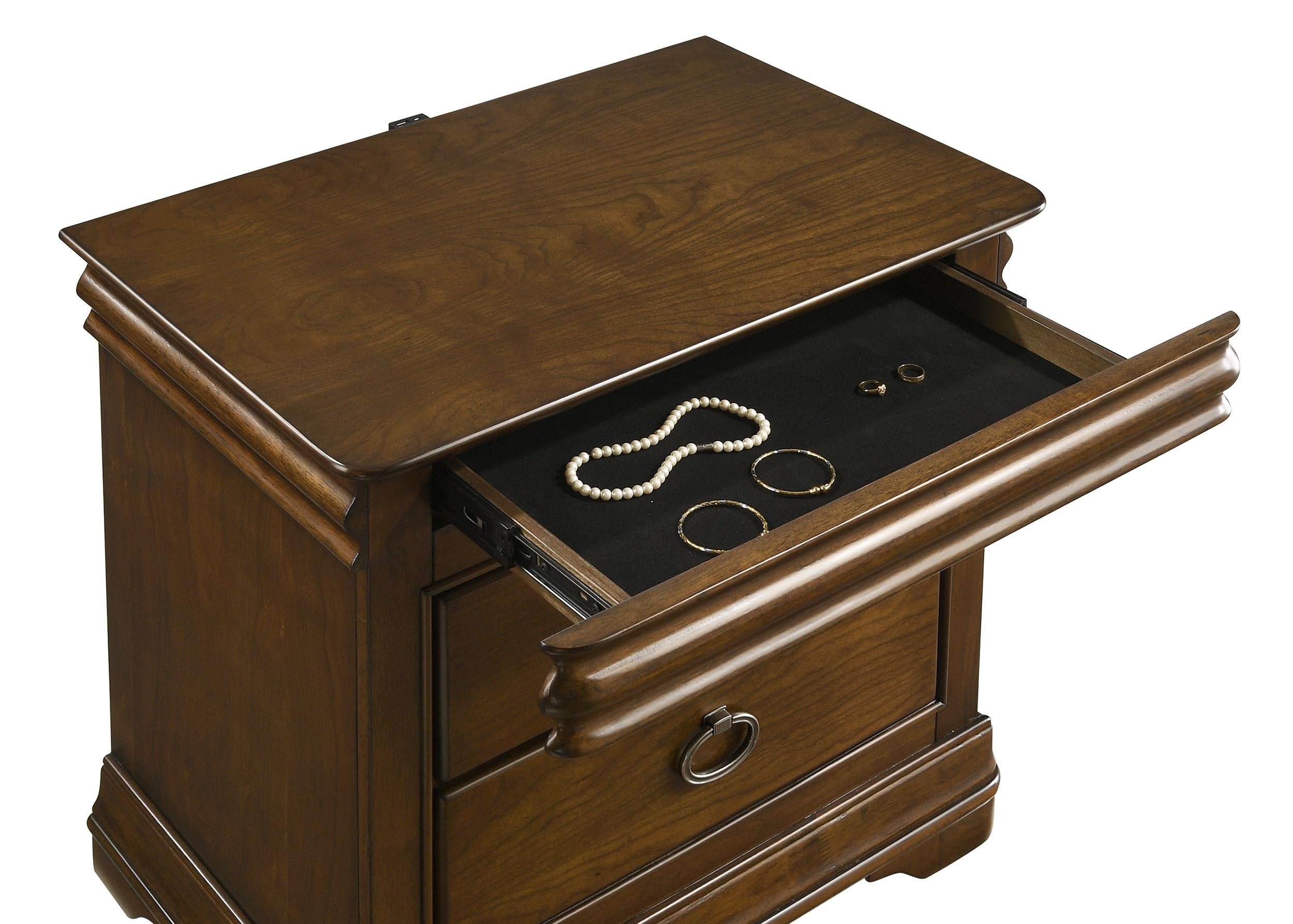 Garland 4-piece Queen Bedroom Set Brown Cherry - 205301Q-S4