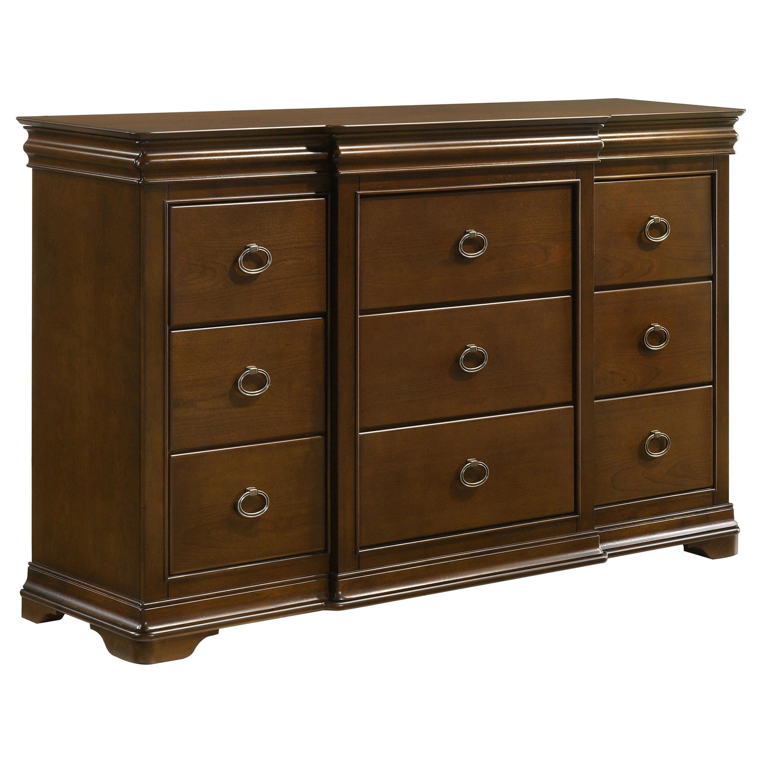 Garland 4-piece Queen Bedroom Set Brown Cherry - 205301Q-S4