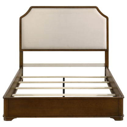 Garland 58-inch Eastern King Panel Bed Cream Brown Cherry - 205301KE
