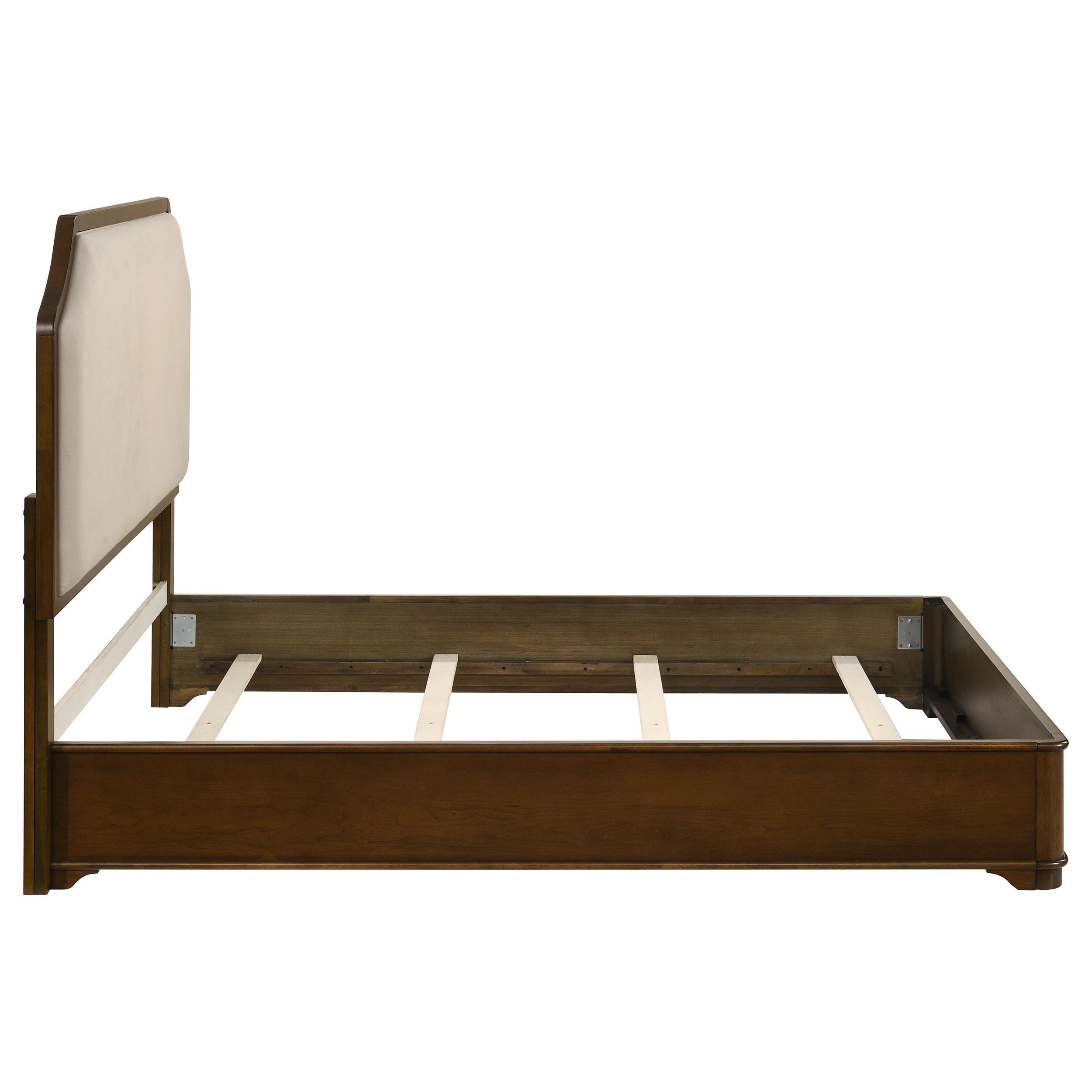 Garland 58-inch Eastern King Panel Bed Cream Brown Cherry - 205301KE