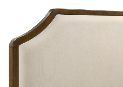 Garland 58-inch Eastern King Panel Bed Cream Brown Cherry - 205301KE