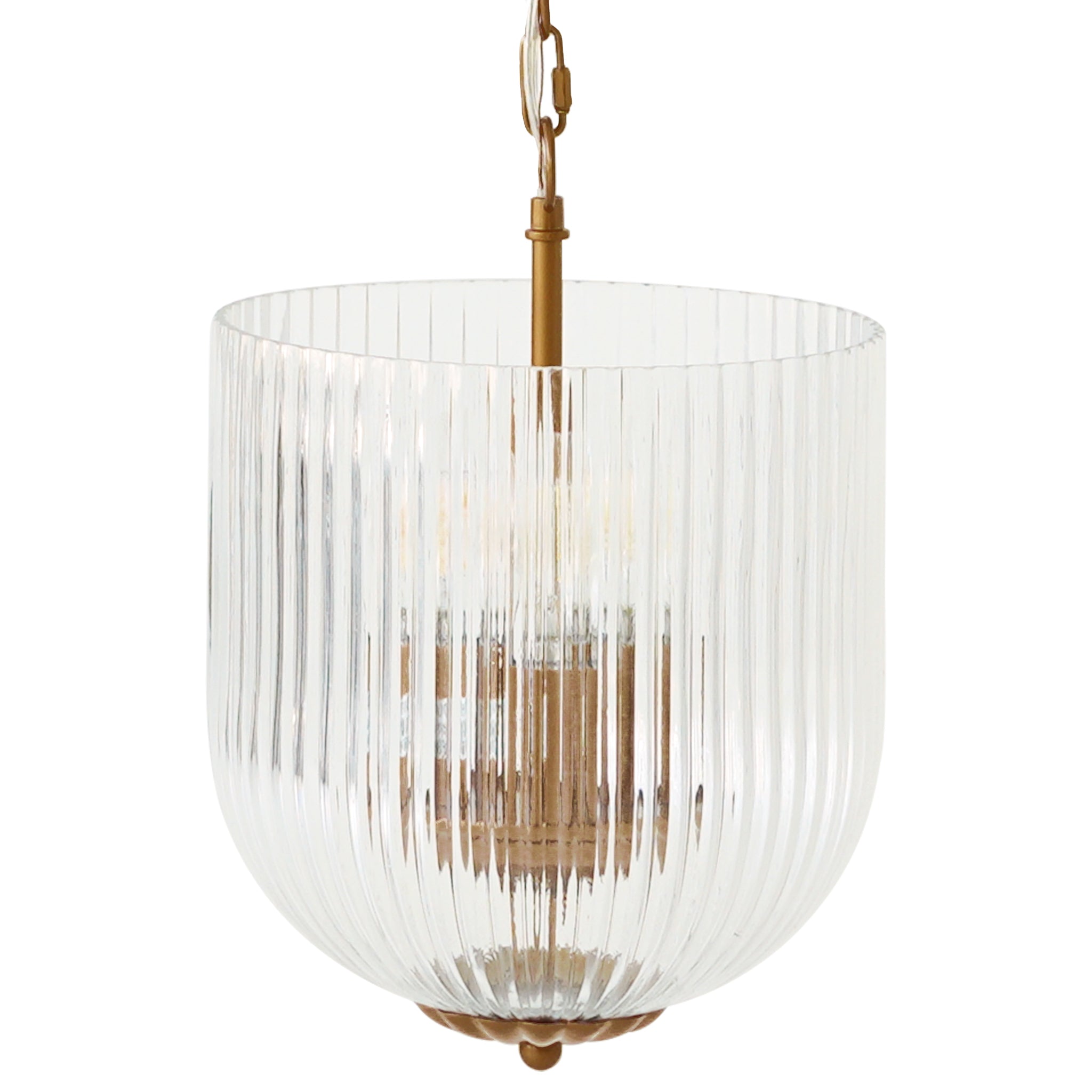 Garnet Pendant Lamp - Coarse Gold + Clear Glass - PNL04102701