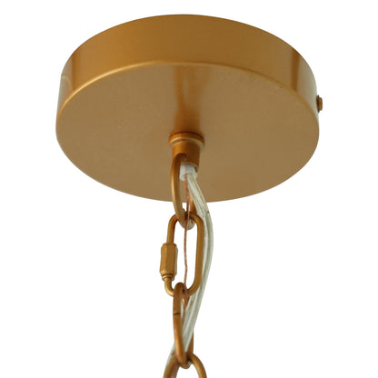 Garnet Pendant Lamp - Coarse Gold + Clear Glass - PNL04102701