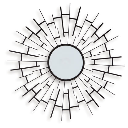 Garrenworth Black Accent Mirror - A8010391