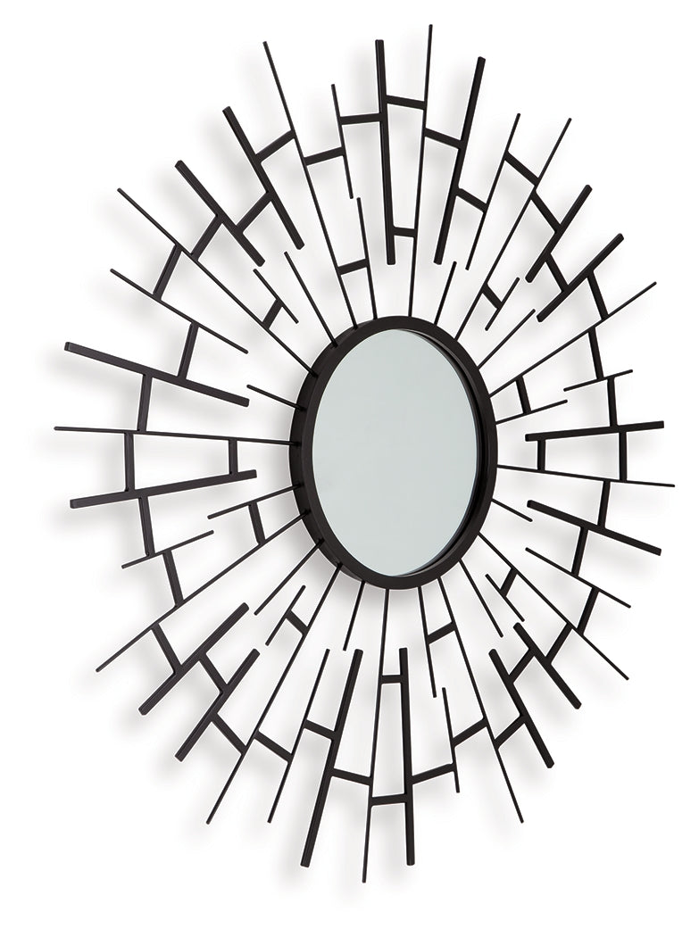 Garrenworth Black Accent Mirror - A8010391