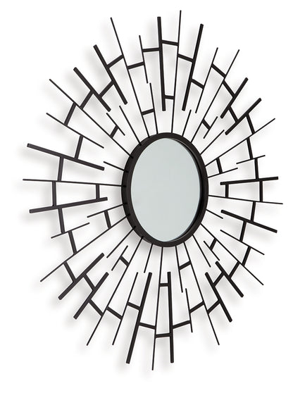 Garrenworth Black Accent Mirror - A8010391