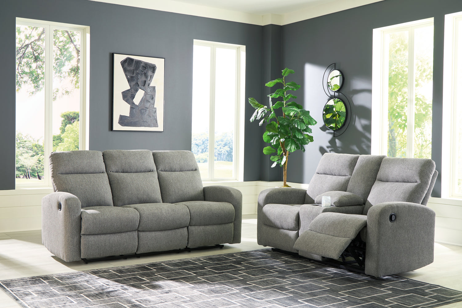 Gauntlet Reclining Sofa and Loveseat - PC42204U1