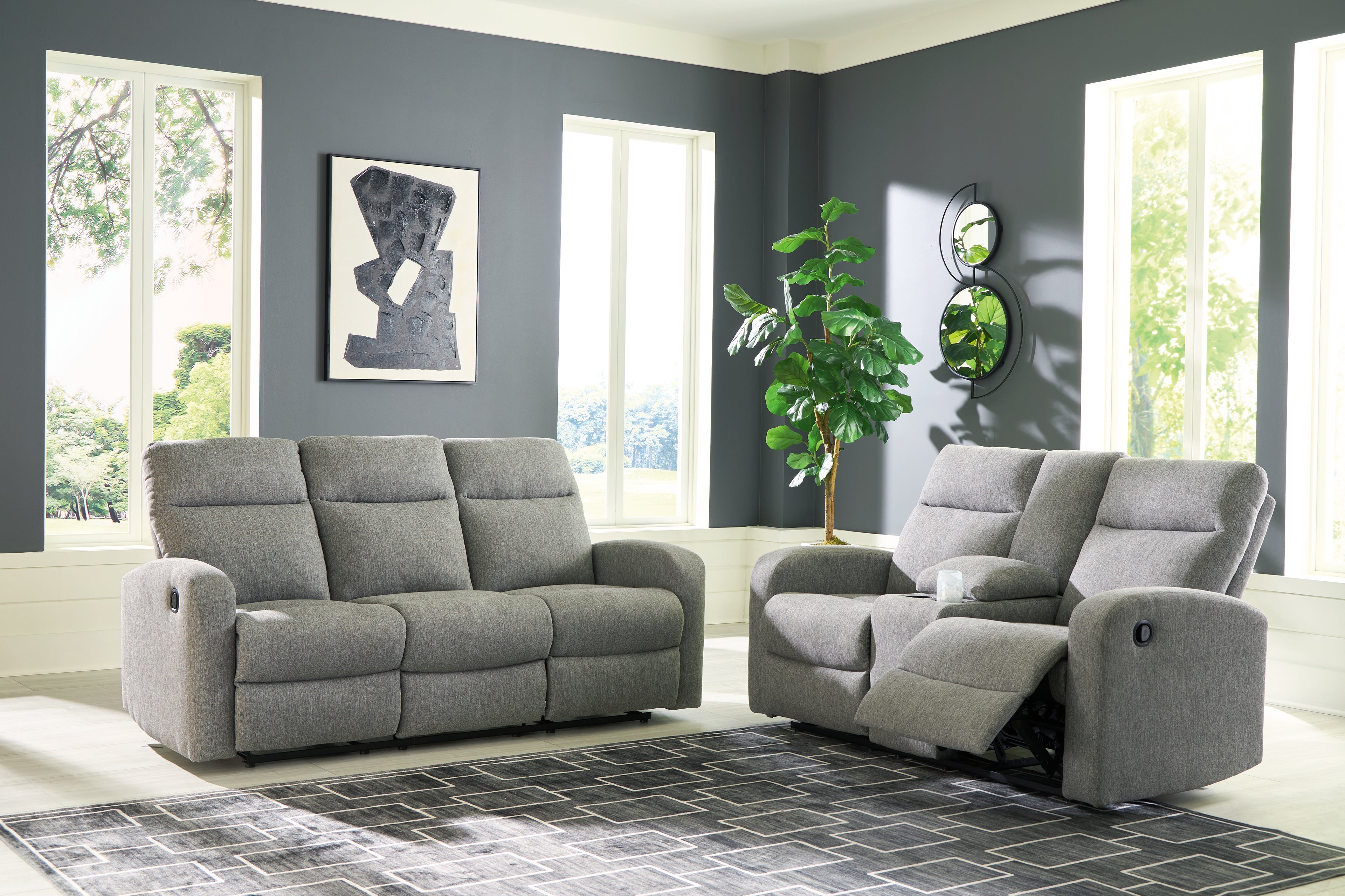 Gauntlet Reclining Sofa and Loveseat - PC42204U1