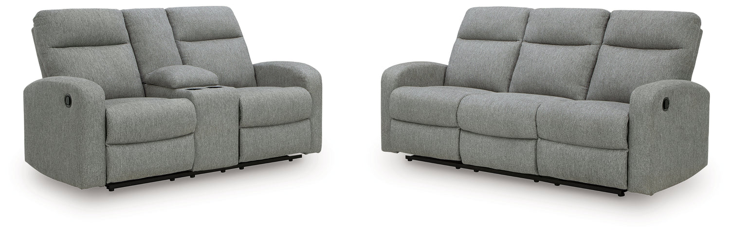 Gauntlet Reclining Sofa and Loveseat - PC42204U1