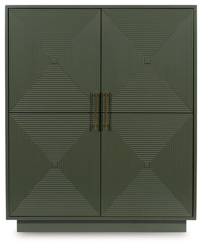Geirwood Dark Green Accent Cabinet - A4000676