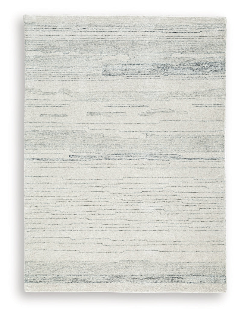 Genemost Ivory/Blue Medium Rug - R407842