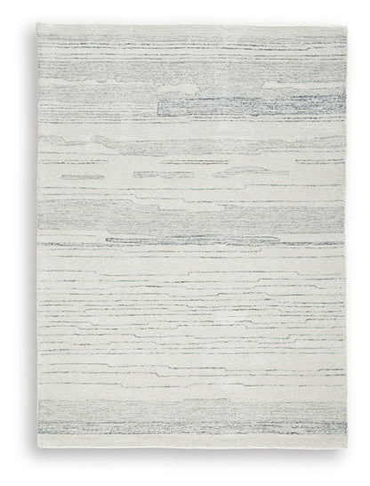 Genemost Ivory/Blue Medium Rug - R407842