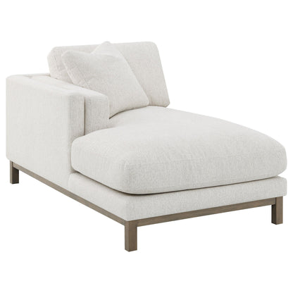 Geneva Boucle Upholstered Sectional Chaise Sofa Sand - 551777