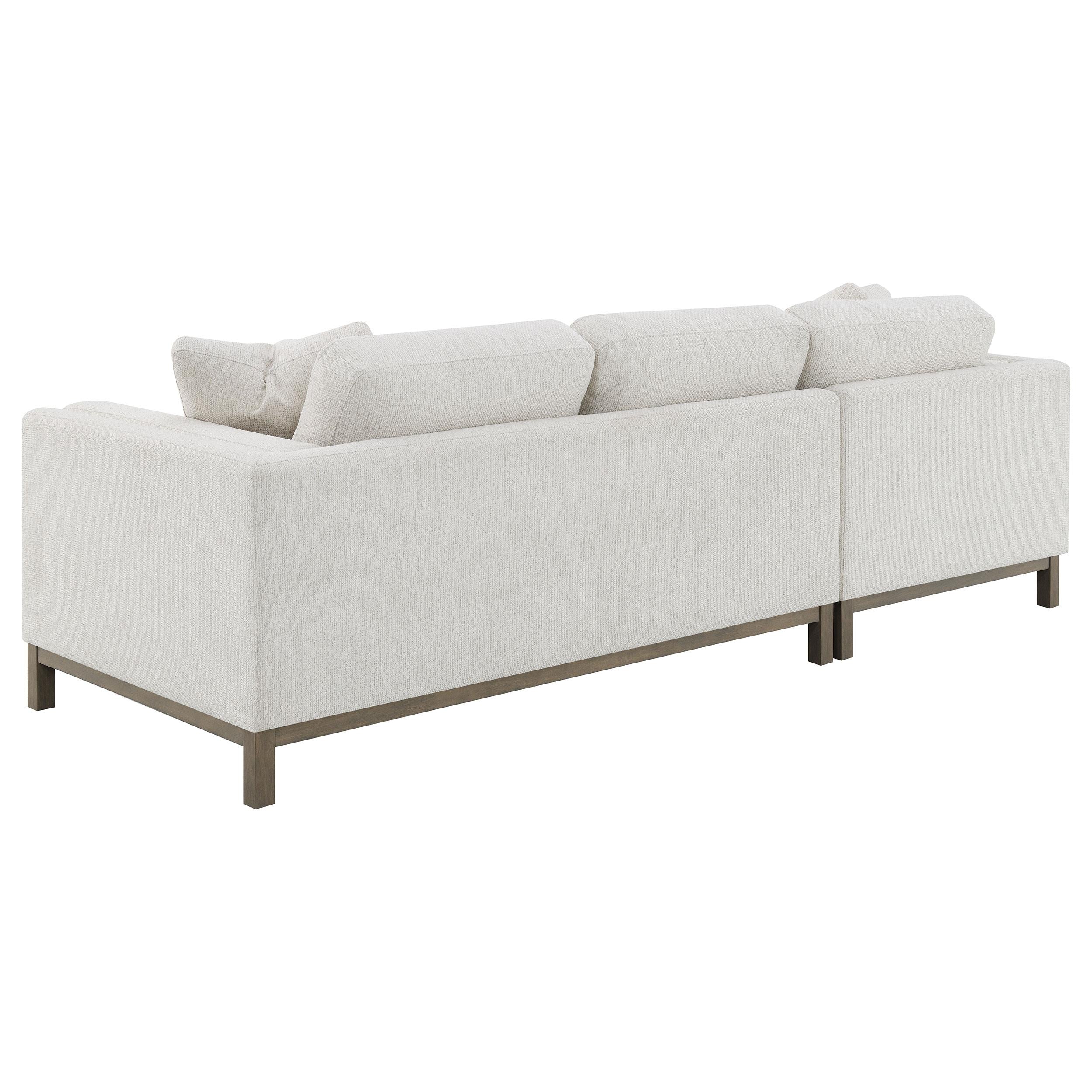 Geneva Boucle Upholstered Sectional Chaise Sofa Sand - 551777