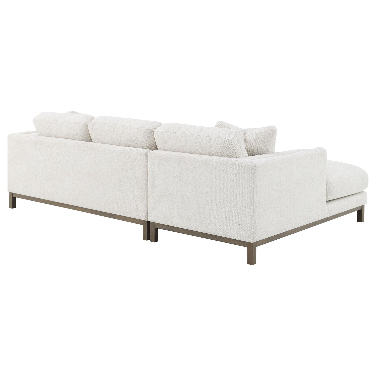 Geneva Boucle Upholstered Sectional Chaise Sofa Sand - 551777