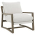 Geneva Boucle Upholstered Wood Arm Accent Chair Sand - 907509