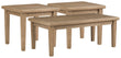 Gerianne Outdoor Coffee Table with 2 End Tables in Grayish Brown - PKG008818