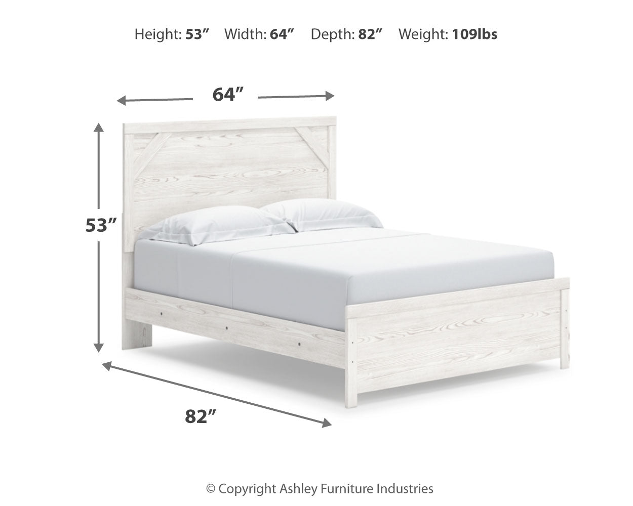 Gerridan Queen Panel Bed, Dresser and Nightstand - B1190B38