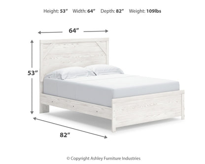 Gerridan Queen Panel Bed, Dresser and Nightstand - B1190B38