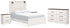 Gerridan Queen Panel Bed with Dresser and 2 Nightstands in White/Gray - PKG019122