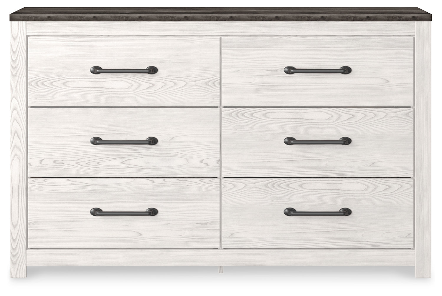 Gerridan White/Gray King Panel Bed, Dresser and 2 Nightstands - B1190B32
