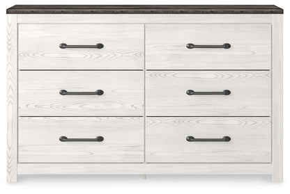 Gerridan White/Gray King Panel Bed, Dresser and 2 Nightstands - B1190B32