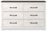 Gerridan White/Gray King Panel Bed, Dresser and 2 Nightstands - B1190B32