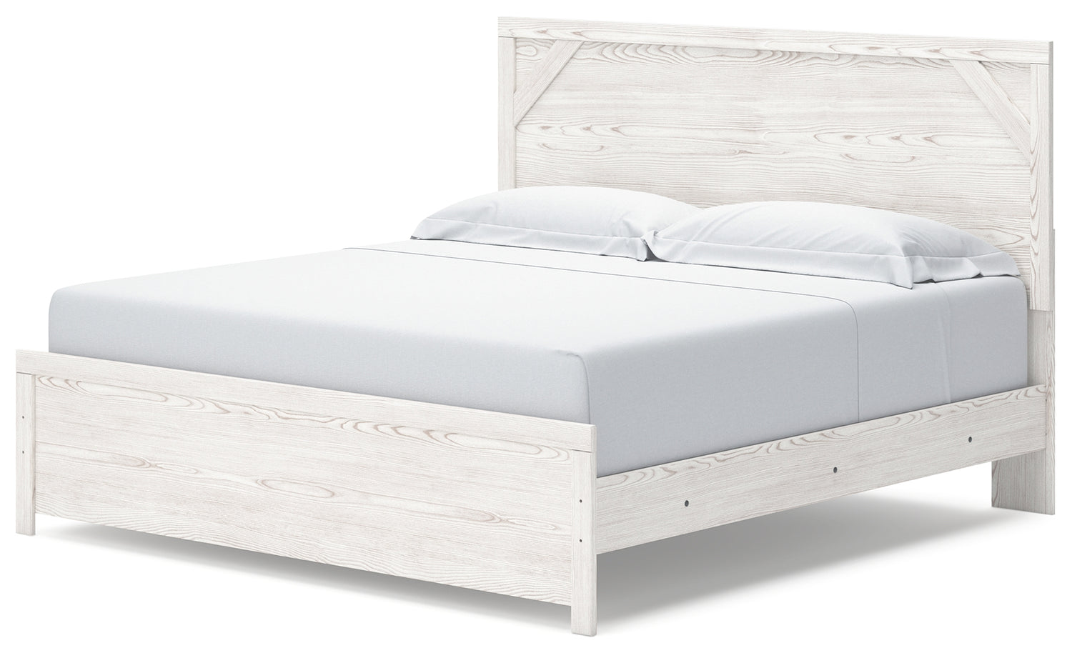 Gerridan White/Gray King Panel Bed, Dresser and 2 Nightstands - B1190B32