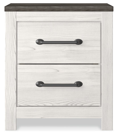 Gerridan White/Gray King Panel Bed, Dresser and 2 Nightstands - B1190B32