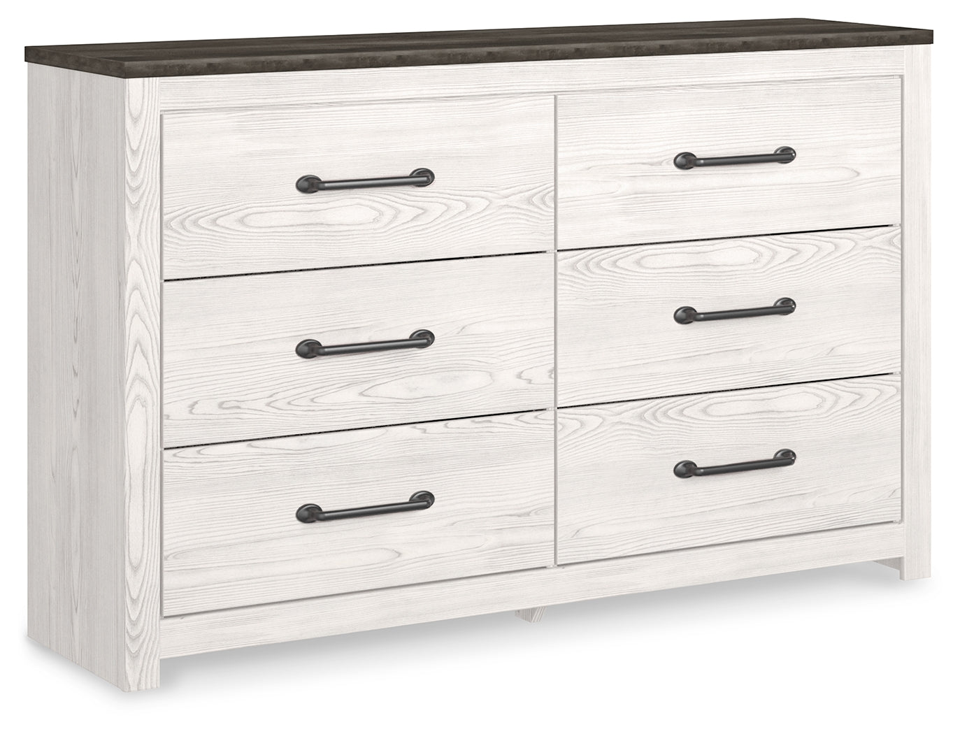 Gerridan White/Gray King Panel Bed, Dresser and 2 Nightstands - B1190B32