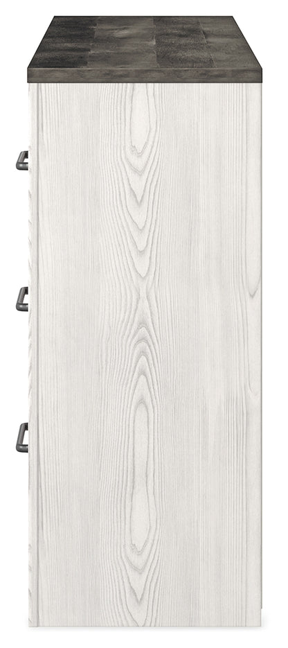 Gerridan White/Gray King Panel Bed, Dresser and 2 Nightstands - B1190B32