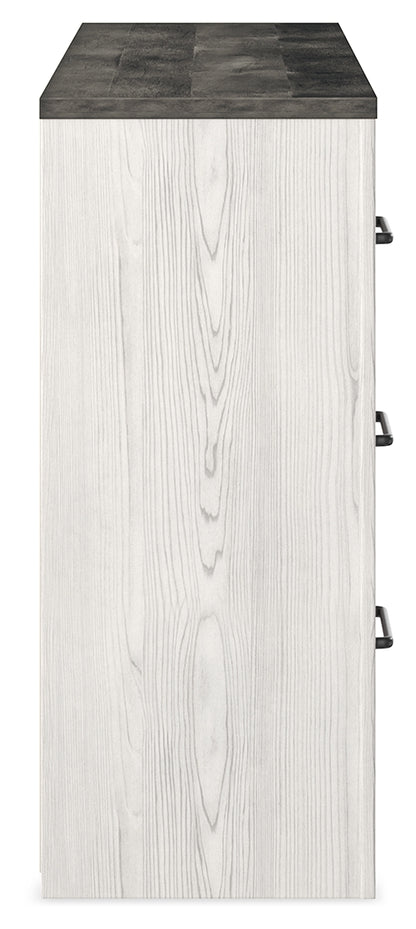 Gerridan White/Gray King Panel Bed, Dresser and 2 Nightstands - B1190B32