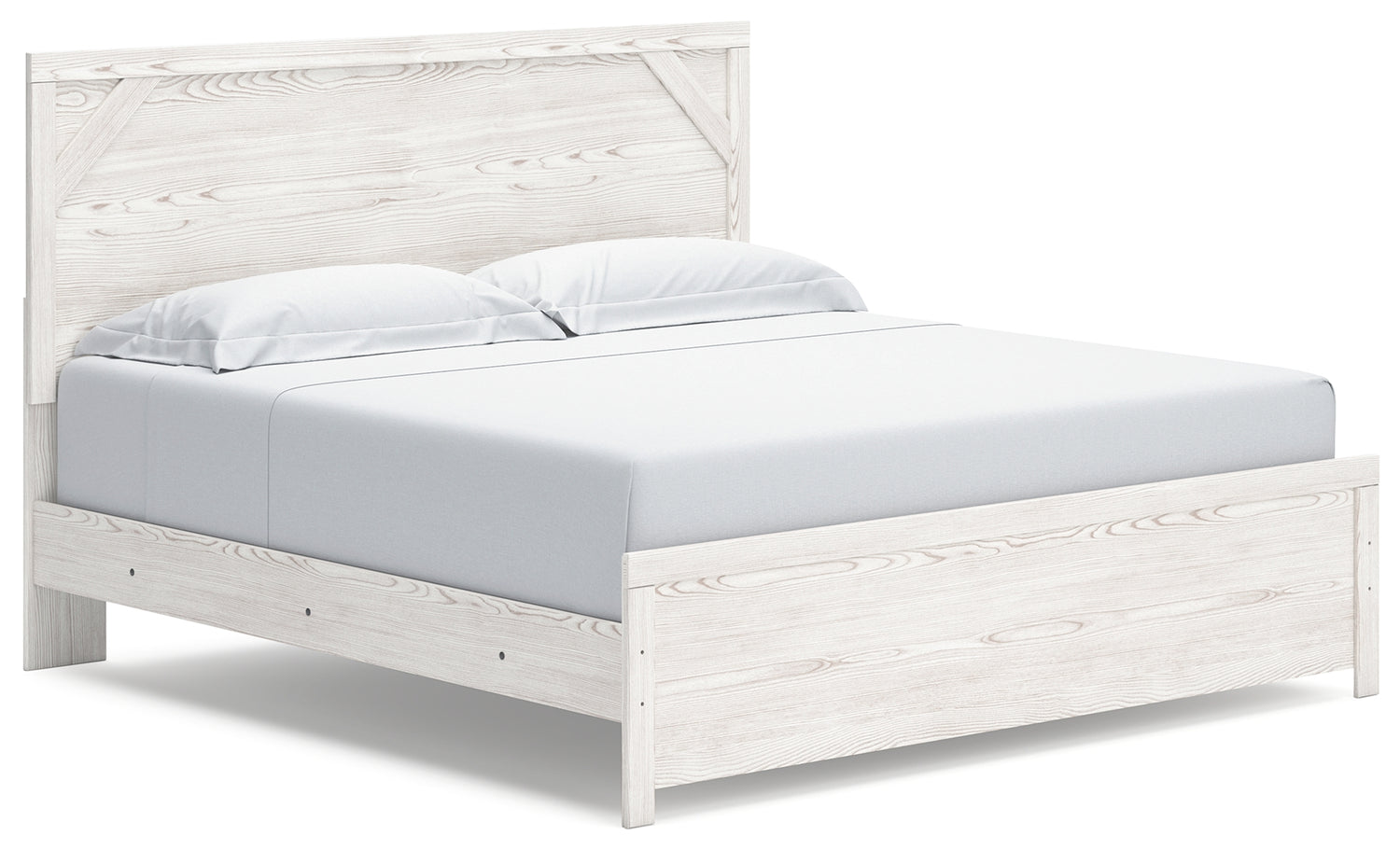 Gerridan White/Gray King Panel Bed, Dresser and 2 Nightstands - B1190B32