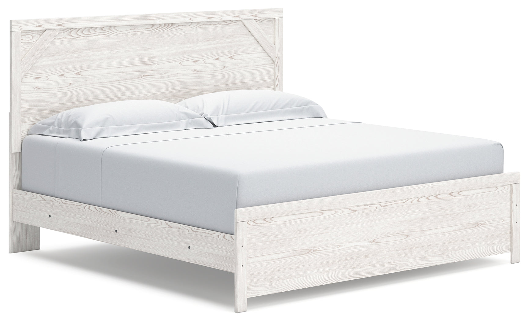 Gerridan White/Gray King Panel Bed, Dresser and 2 Nightstands - B1190B32