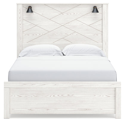 Gerridan White/Gray Queen Panel Bed, Dresser, Chest and Nightstand - B1190B26