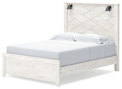 Gerridan White/Gray Queen Panel Bed, Dresser, Chest and Nightstand - B1190B26