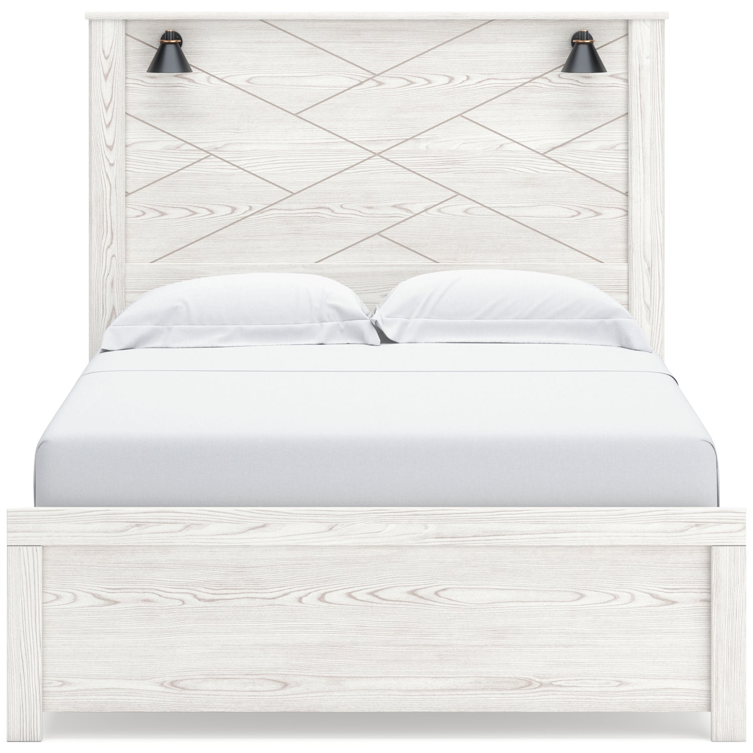 Gerridan White/Gray Queen Panel Bed, Dresser, Chest and Nightstand - B1190B26