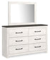 Gerridan White Queen Panel Bed, Dresser, Mirror, and Chest - B1190B18