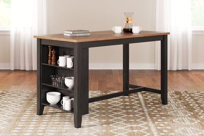 Gesthaven Counter Height Dining Table and 2 Barstools in Natural/Brown from Ashley - Luna Furniture