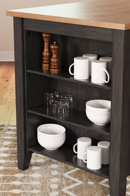 Gesthaven Counter Height Dining Table and 2 Barstools in Natural/Brown from Ashley - Luna Furniture