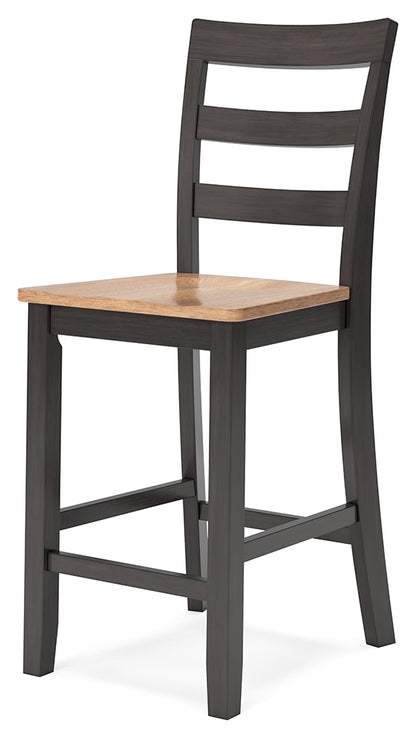 Gesthaven Counter Height Dining Table and 2 Barstools in Natural/Brown from Ashley - Luna Furniture