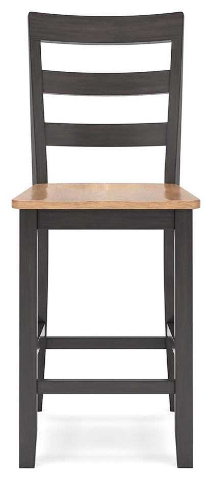 Gesthaven Counter Height Dining Table and 2 Barstools in Natural/Brown from Ashley - Luna Furniture