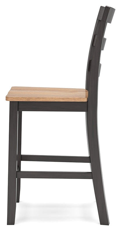 Gesthaven Counter Height Dining Table and 2 Barstools in Natural/Brown from Ashley - Luna Furniture