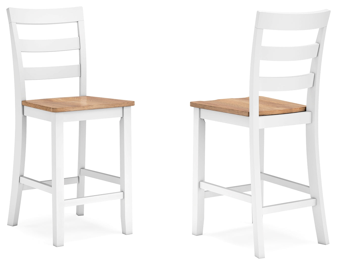 Gesthaven Counter Height Dining Table and 2 Barstools in Natural/White from Ashley - Luna Furniture