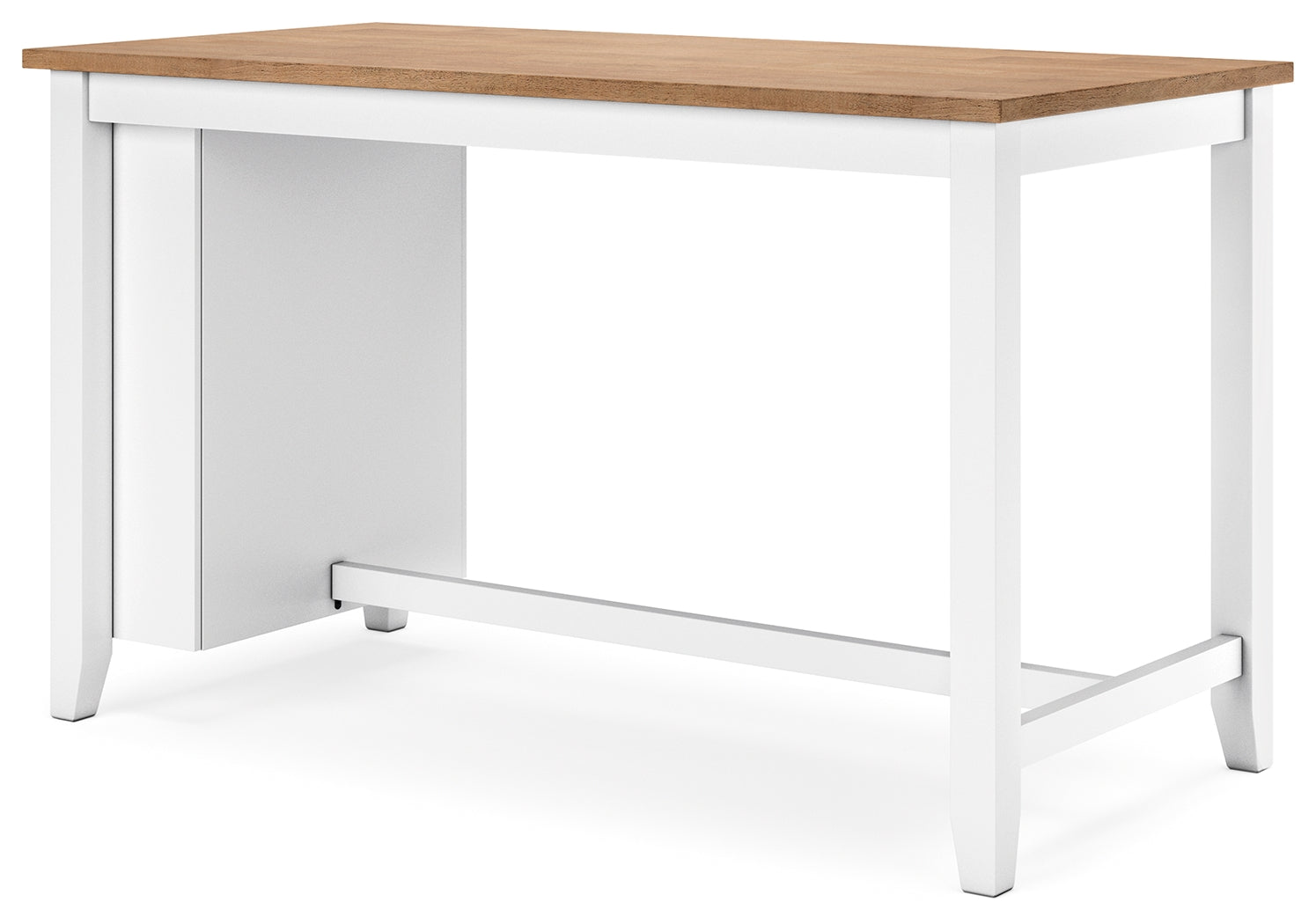 Gesthaven Counter Height Dining Table and 2 Barstools in Natural/White from Ashley - Luna Furniture