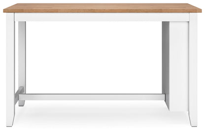 Gesthaven Counter Height Dining Table and 2 Barstools in Natural/White from Ashley - Luna Furniture